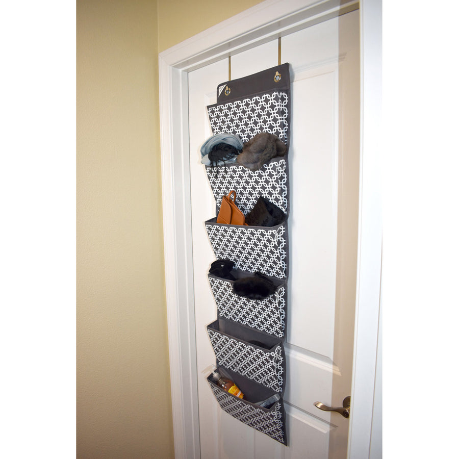 COMPONO Over Door office supply organizer with items