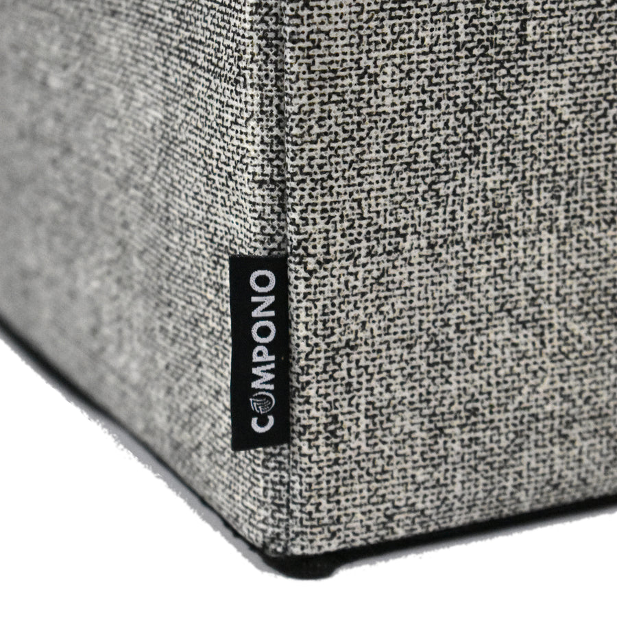 Logo on gray Toy Chest and Storage Box